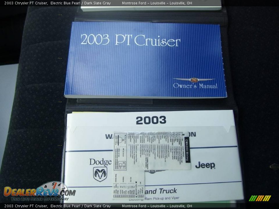 2003 Chrysler PT Cruiser Electric Blue Pearl / Dark Slate Gray Photo #19