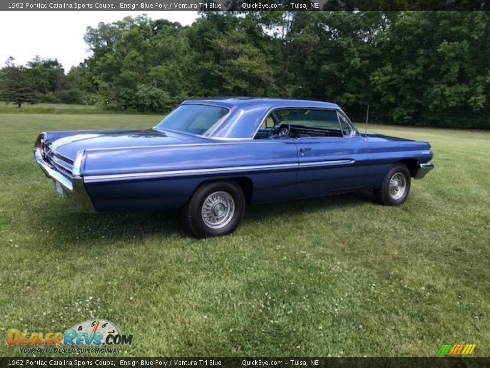 1962 Pontiac Catalina Sports Coupe Ensign Blue Poly / Ventura Tri Blue Photo #11