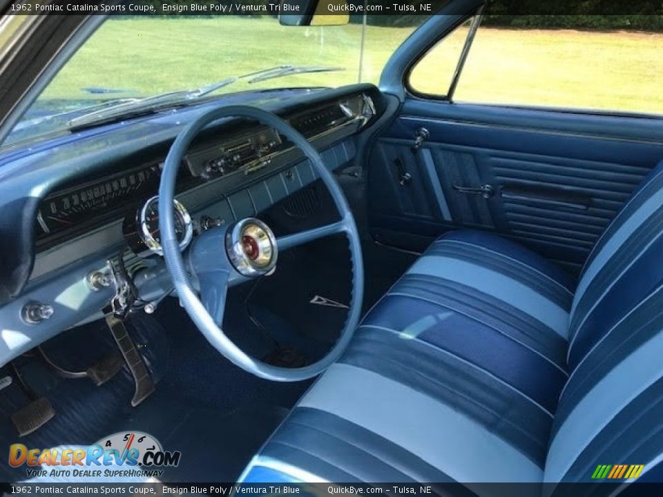 Ventura Tri Blue Interior - 1962 Pontiac Catalina Sports Coupe Photo #12