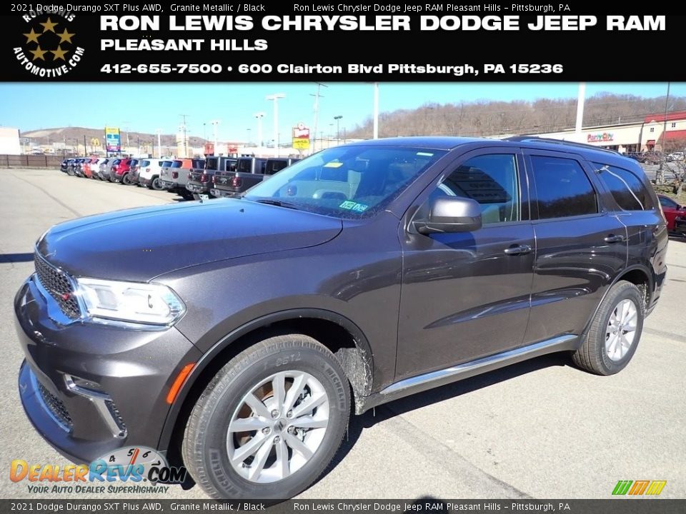 2021 Dodge Durango SXT Plus AWD Granite Metallic / Black Photo #1