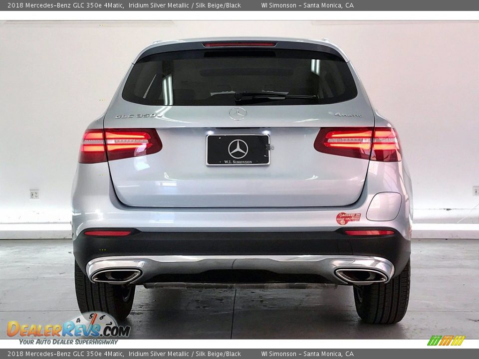 2018 Mercedes-Benz GLC 350e 4Matic Iridium Silver Metallic / Silk Beige/Black Photo #3