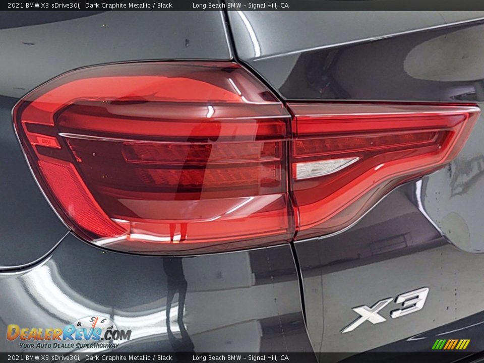 2021 BMW X3 sDrive30i Dark Graphite Metallic / Black Photo #6