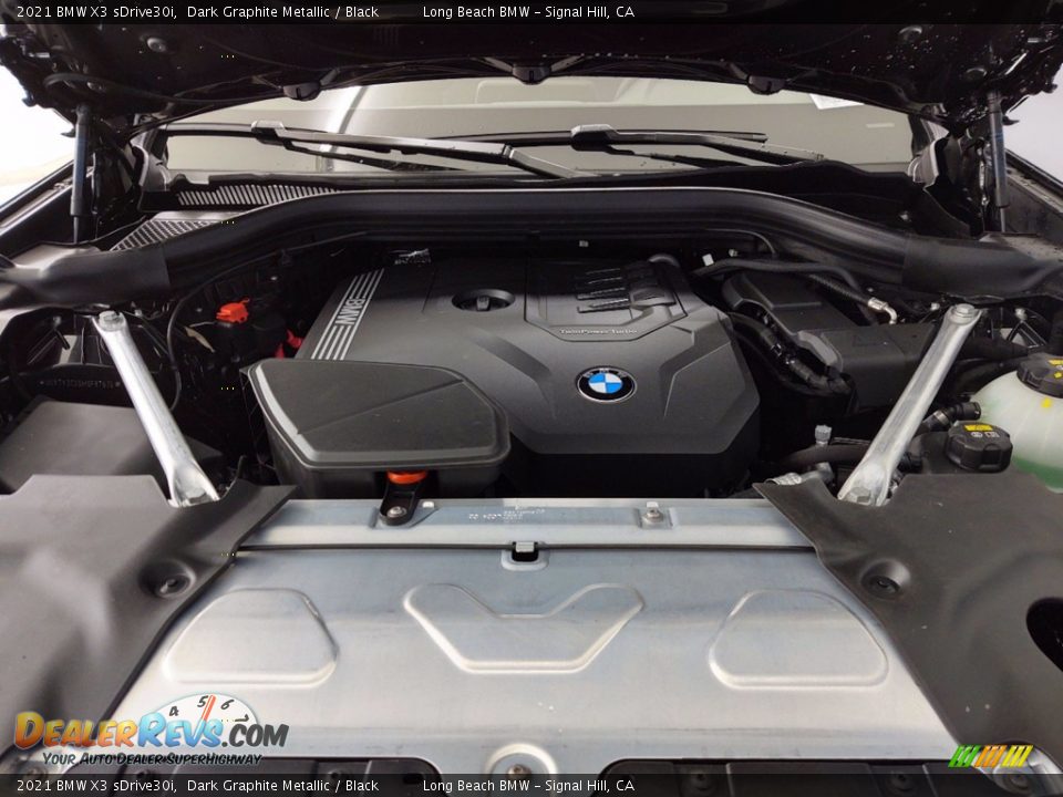 2021 BMW X3 sDrive30i Dark Graphite Metallic / Black Photo #9