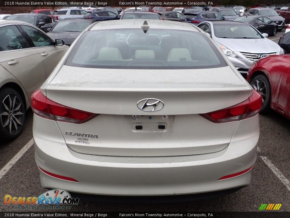 2018 Hyundai Elantra Value Edition Mineral Beige / Beige Photo #3