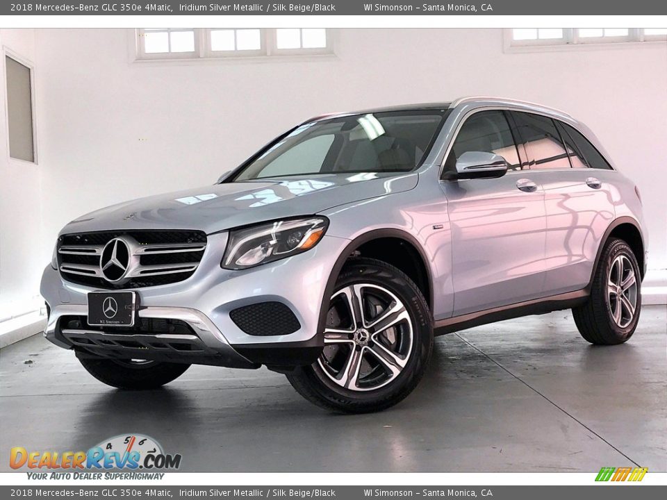 2018 Mercedes-Benz GLC 350e 4Matic Iridium Silver Metallic / Silk Beige/Black Photo #12