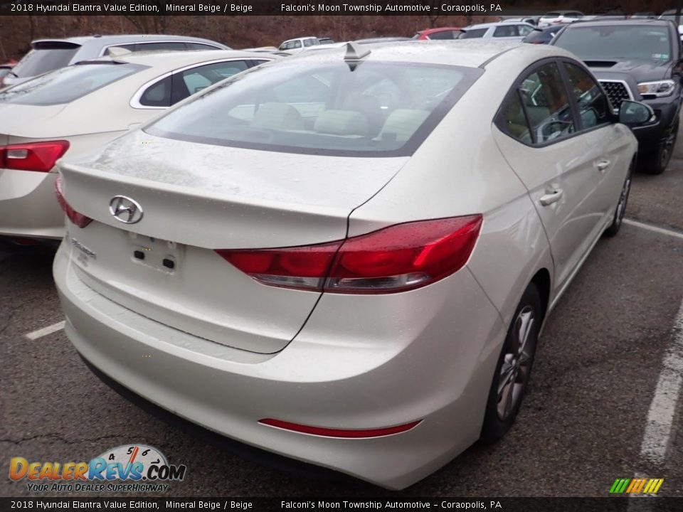 2018 Hyundai Elantra Value Edition Mineral Beige / Beige Photo #4