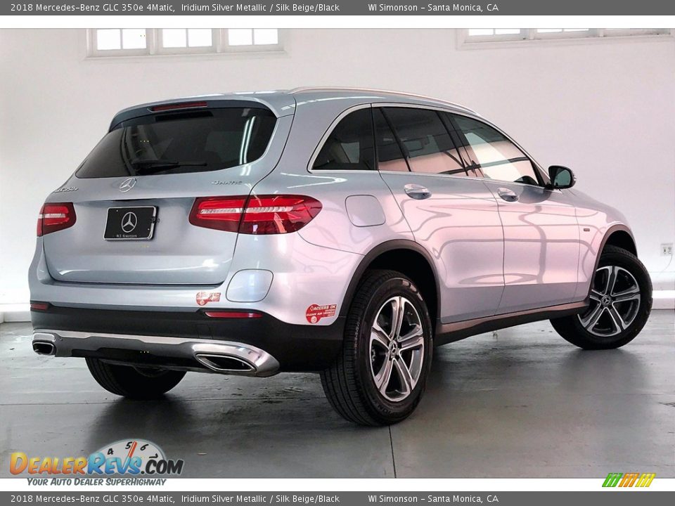 2018 Mercedes-Benz GLC 350e 4Matic Iridium Silver Metallic / Silk Beige/Black Photo #13