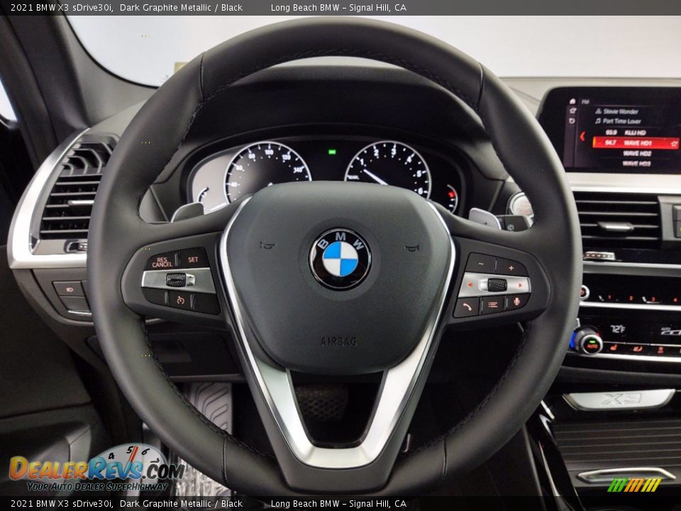 2021 BMW X3 sDrive30i Dark Graphite Metallic / Black Photo #14