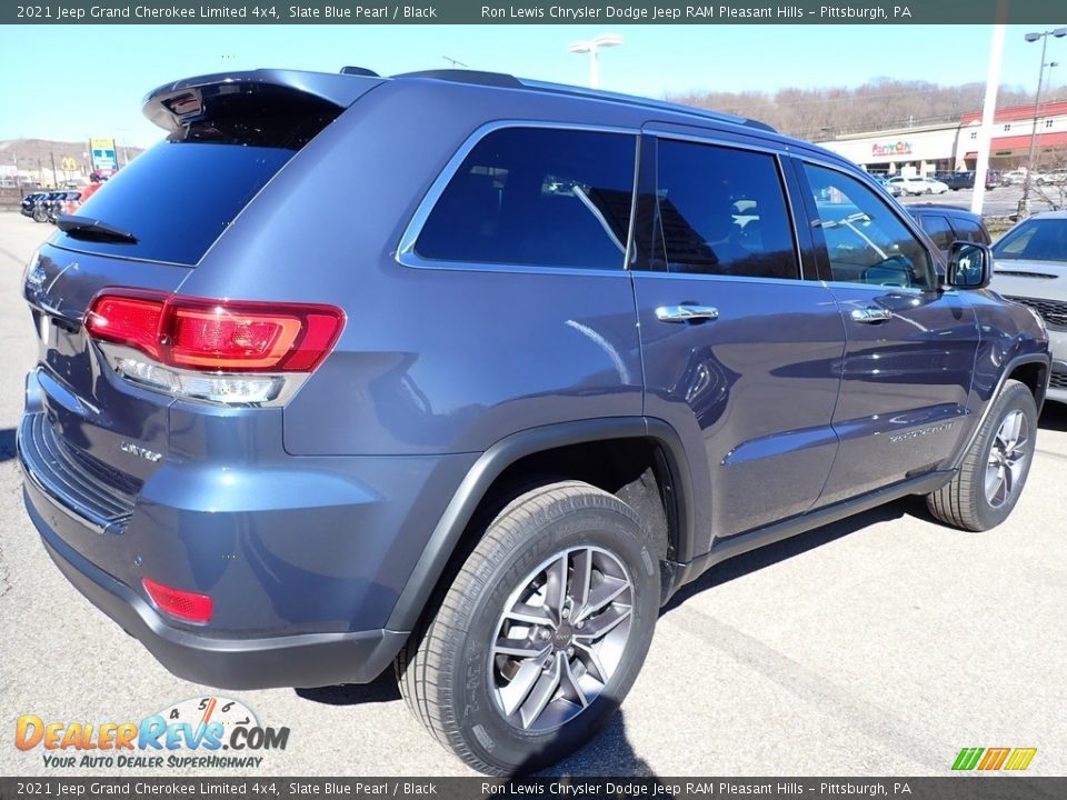 2021 Jeep Grand Cherokee Limited 4x4 Slate Blue Pearl / Black Photo #6