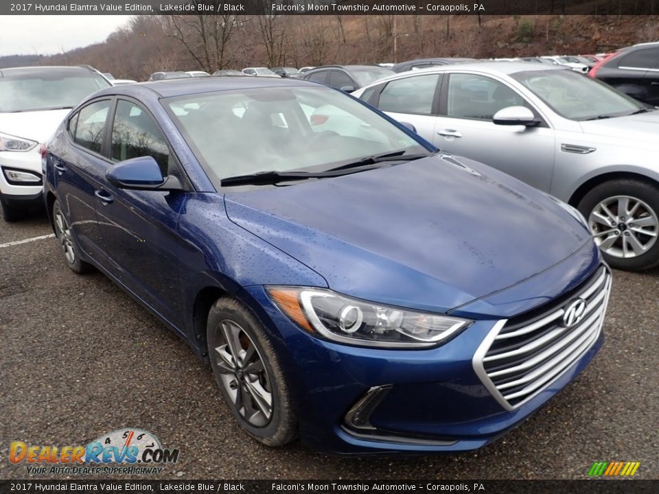 2017 Hyundai Elantra Value Edition Lakeside Blue / Black Photo #4