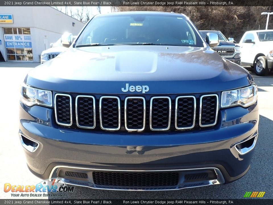 2021 Jeep Grand Cherokee Limited 4x4 Slate Blue Pearl / Black Photo #9