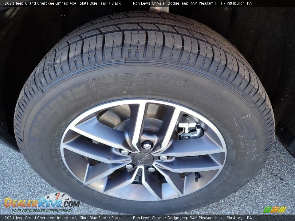 2021 Jeep Grand Cherokee Limited 4x4 Slate Blue Pearl / Black Photo #10