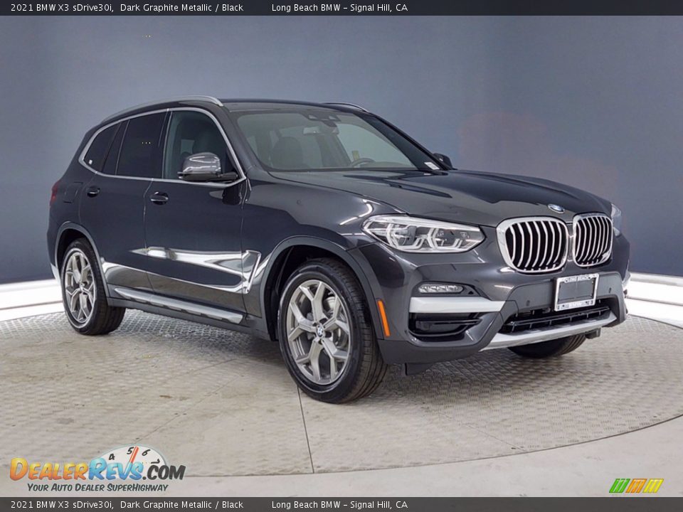 2021 BMW X3 sDrive30i Dark Graphite Metallic / Black Photo #26