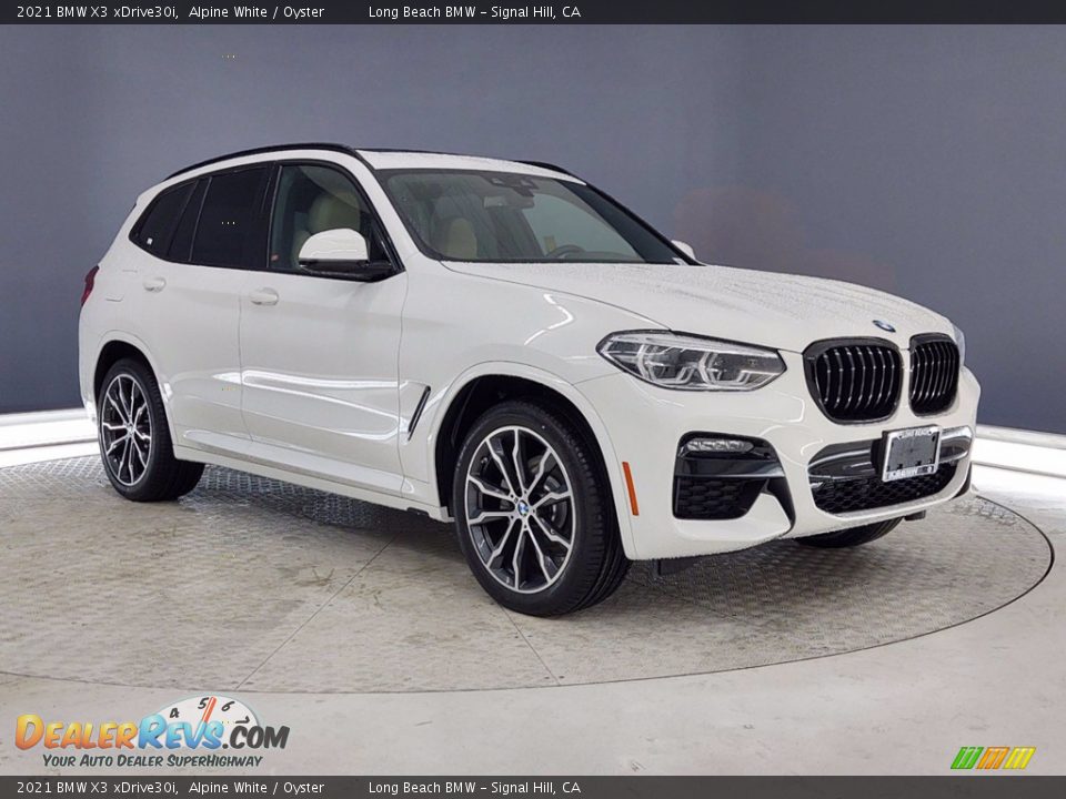 2021 BMW X3 xDrive30i Alpine White / Oyster Photo #1