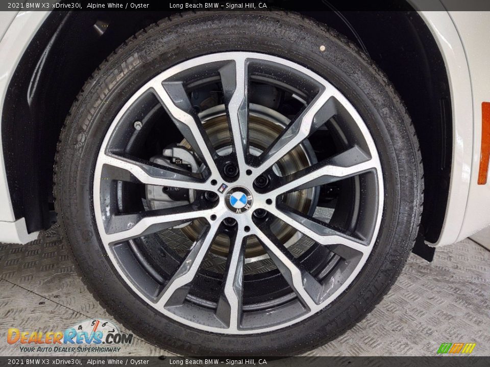 2021 BMW X3 xDrive30i Alpine White / Oyster Photo #3