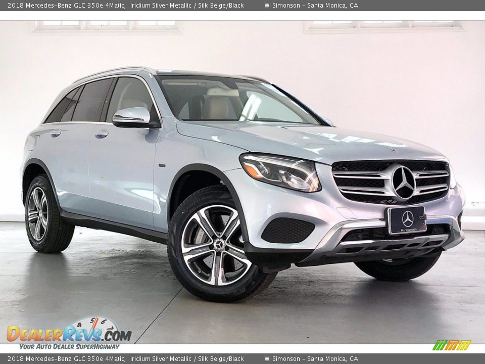 2018 Mercedes-Benz GLC 350e 4Matic Iridium Silver Metallic / Silk Beige/Black Photo #34