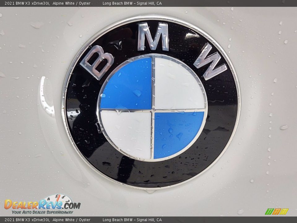 2021 BMW X3 xDrive30i Alpine White / Oyster Photo #7