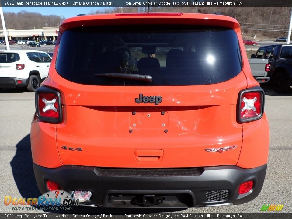 2021 Jeep Renegade Trailhawk 4x4 Omaha Orange / Black Photo #5