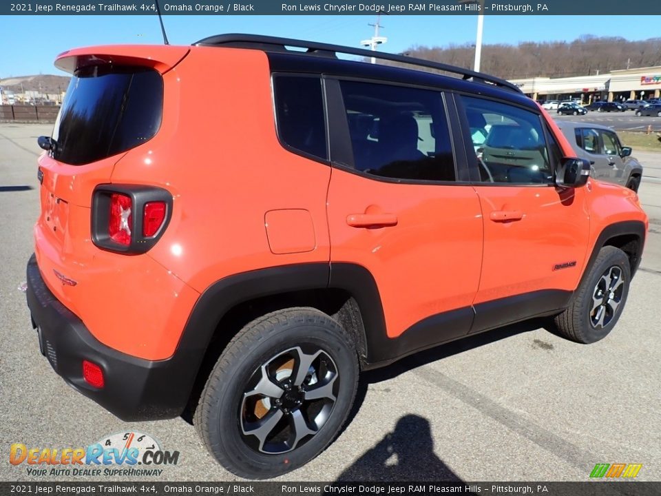 2021 Jeep Renegade Trailhawk 4x4 Omaha Orange / Black Photo #6