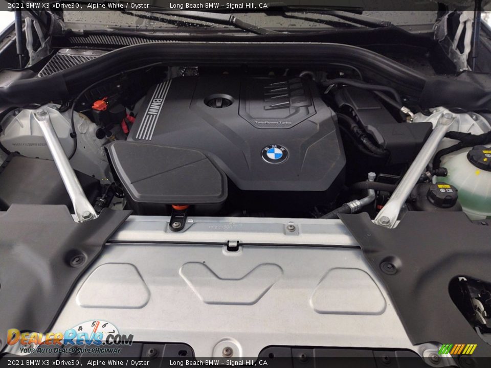 2021 BMW X3 xDrive30i Alpine White / Oyster Photo #9