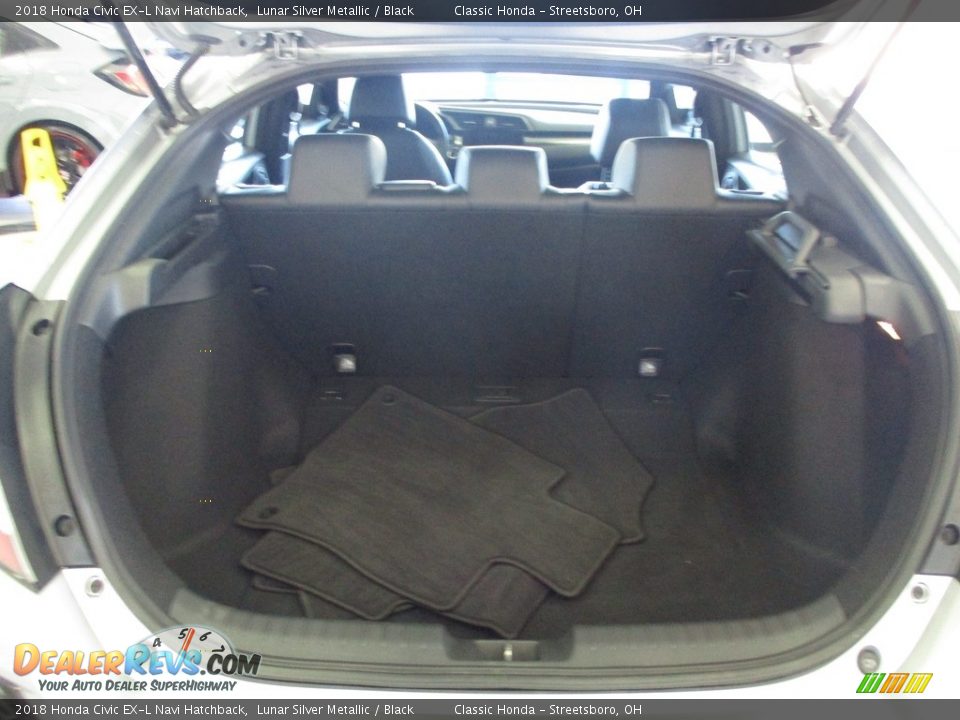 2018 Honda Civic EX-L Navi Hatchback Lunar Silver Metallic / Black Photo #14