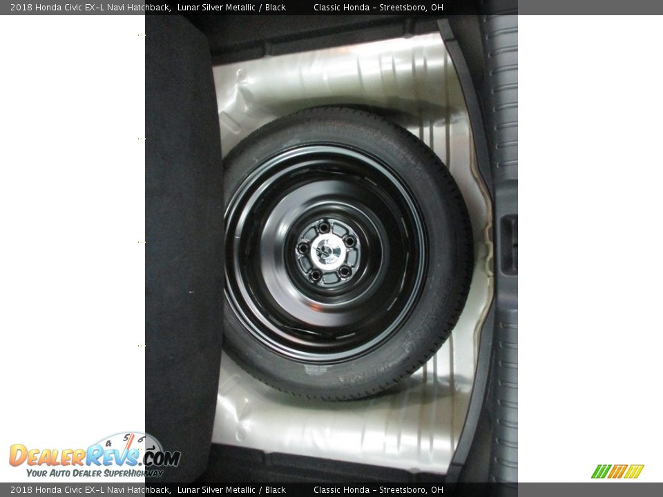 2018 Honda Civic EX-L Navi Hatchback Lunar Silver Metallic / Black Photo #15