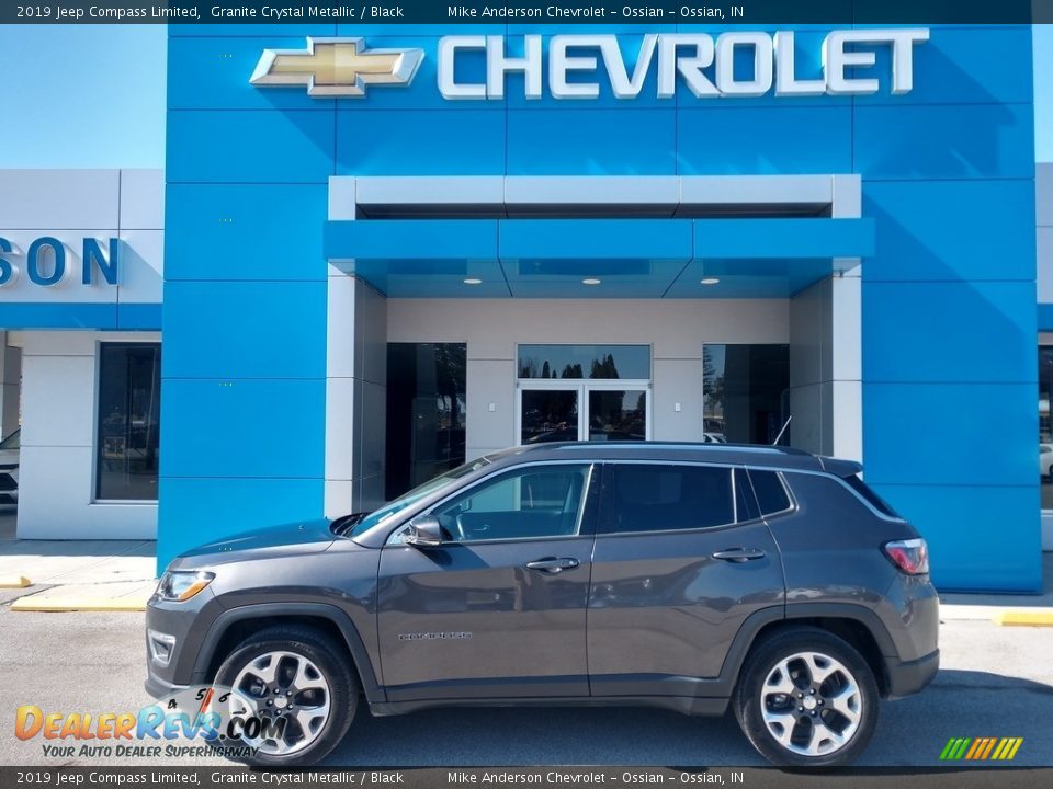 2019 Jeep Compass Limited Granite Crystal Metallic / Black Photo #1