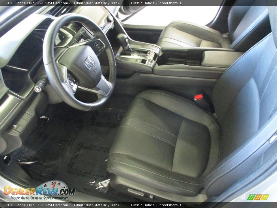 Front Seat of 2018 Honda Civic EX-L Navi Hatchback Photo #26