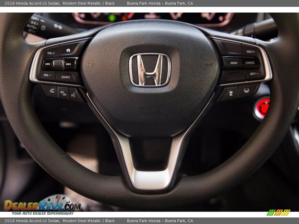 2019 Honda Accord LX Sedan Modern Steel Metallic / Black Photo #15