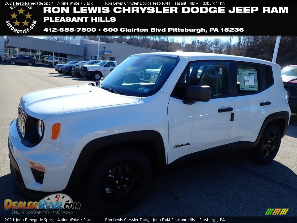 2021 Jeep Renegade Sport Alpine White / Black Photo #1