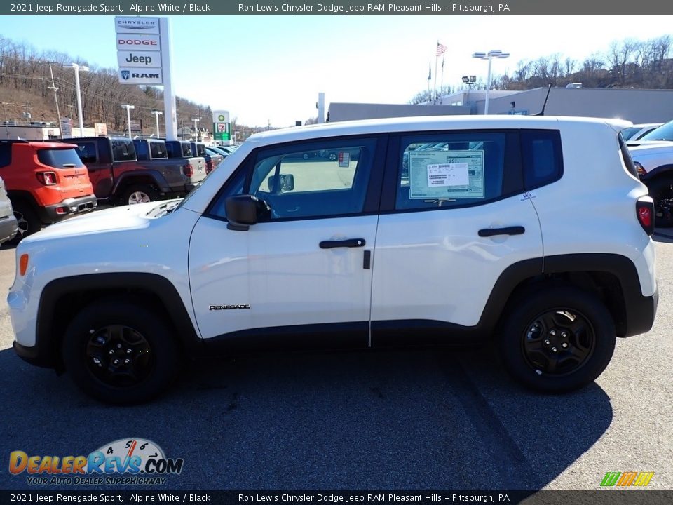 2021 Jeep Renegade Sport Alpine White / Black Photo #2