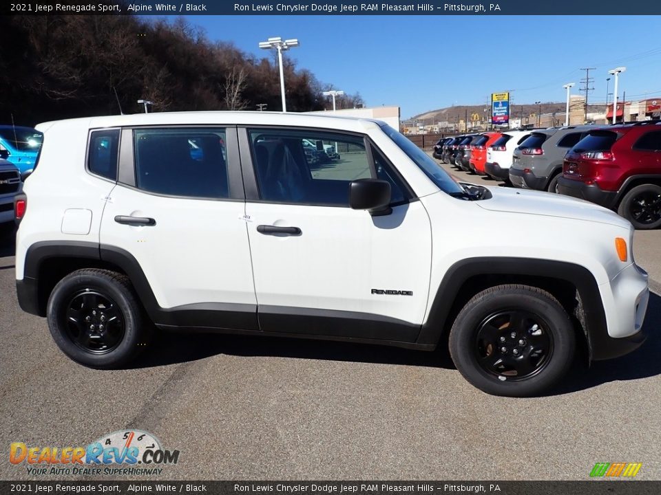 2021 Jeep Renegade Sport Alpine White / Black Photo #7