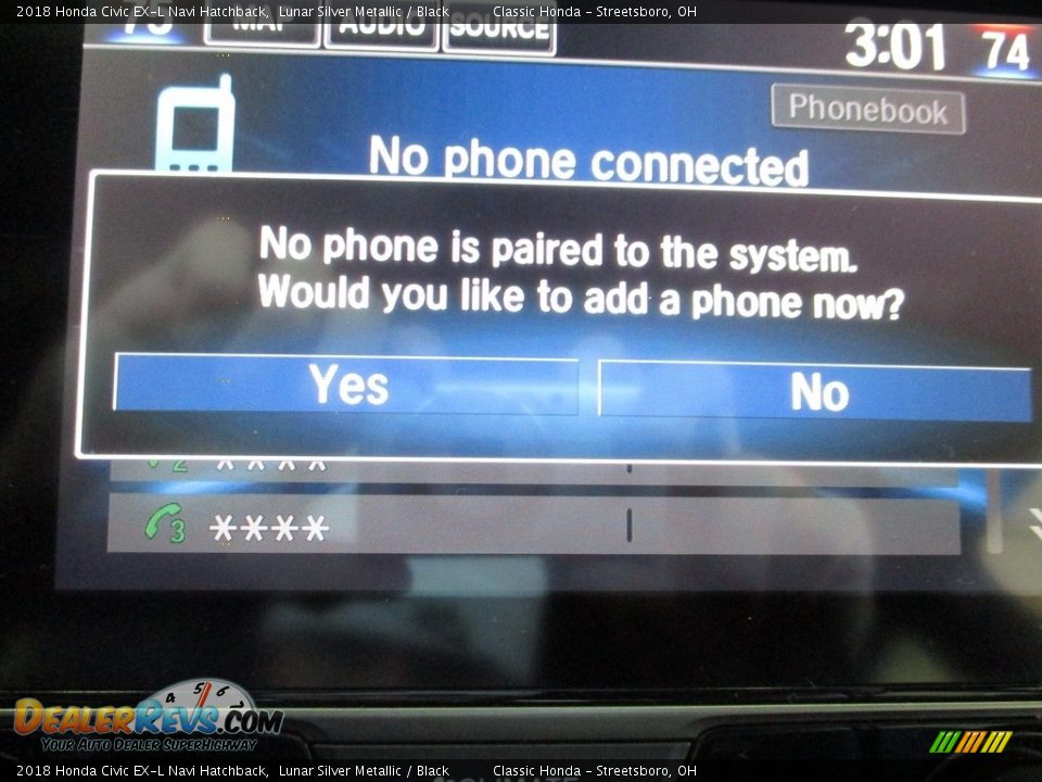 2018 Honda Civic EX-L Navi Hatchback Lunar Silver Metallic / Black Photo #35