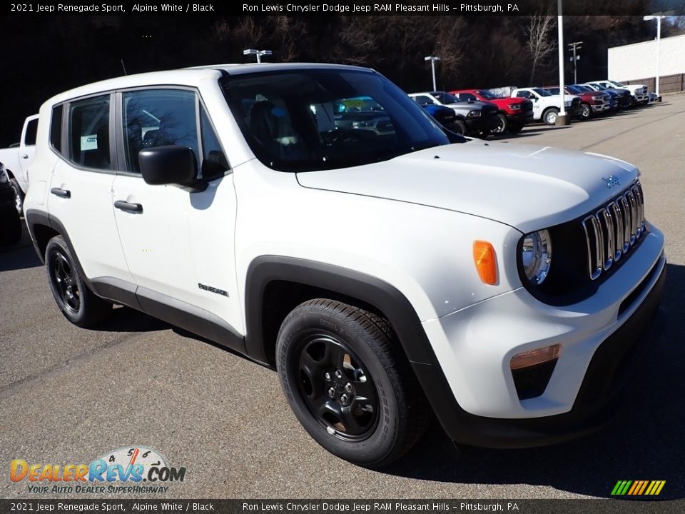 2021 Jeep Renegade Sport Alpine White / Black Photo #8