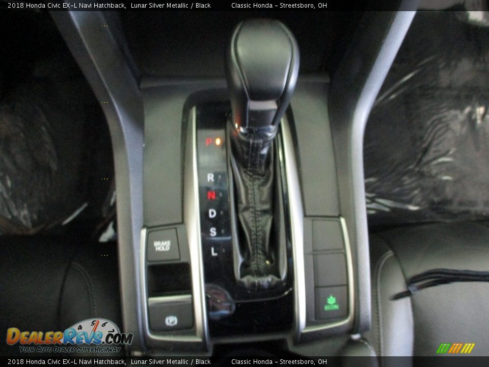 2018 Honda Civic EX-L Navi Hatchback Lunar Silver Metallic / Black Photo #36