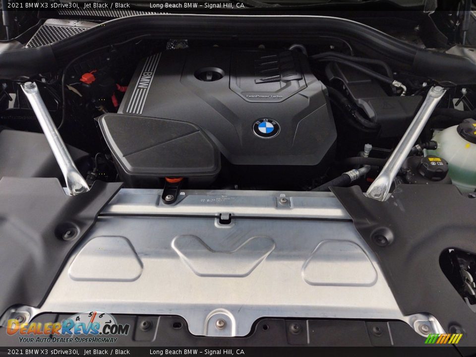 2021 BMW X3 sDrive30i Jet Black / Black Photo #8