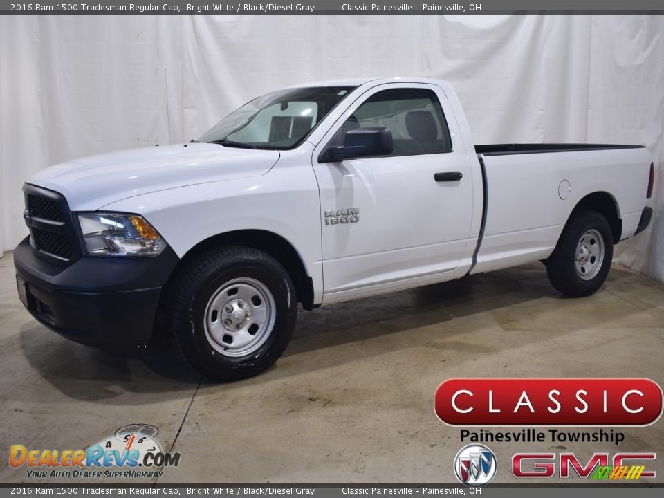 2016 Ram 1500 Tradesman Regular Cab Bright White / Black/Diesel Gray Photo #1