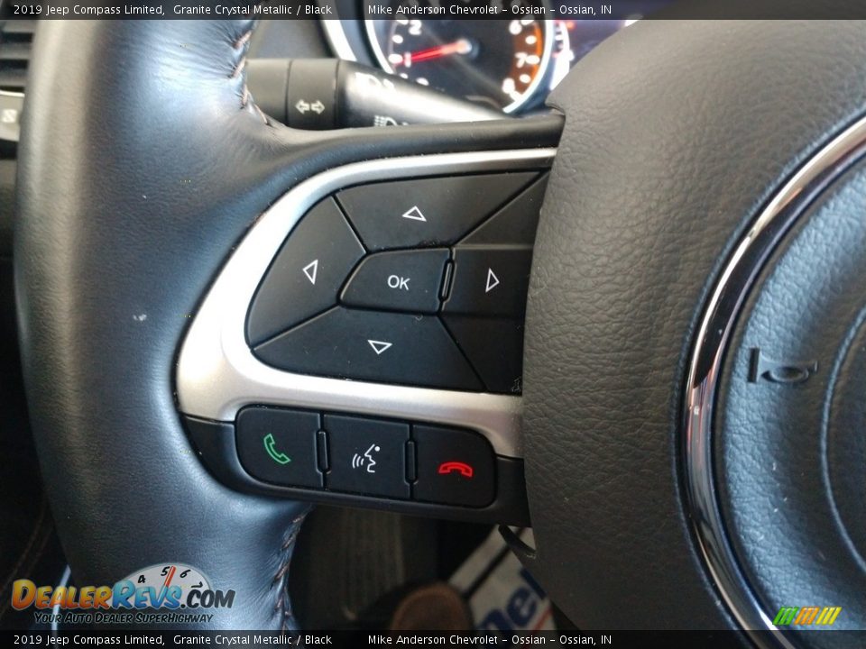 2019 Jeep Compass Limited Granite Crystal Metallic / Black Photo #23