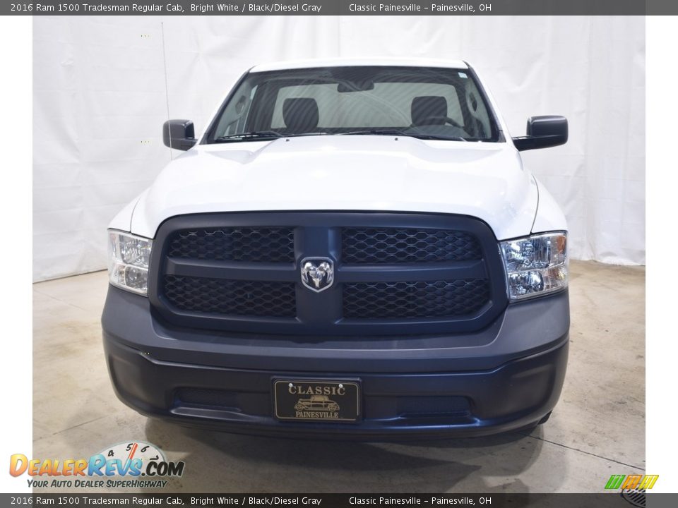 2016 Ram 1500 Tradesman Regular Cab Bright White / Black/Diesel Gray Photo #4