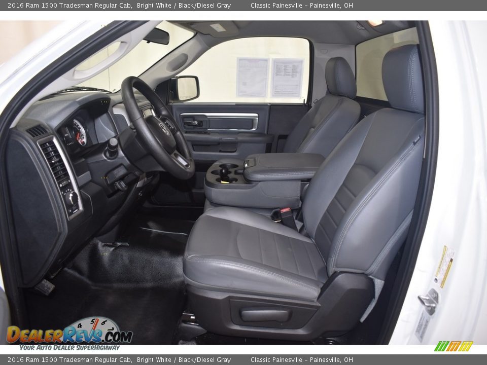 Front Seat of 2016 Ram 1500 Tradesman Regular Cab Photo #6