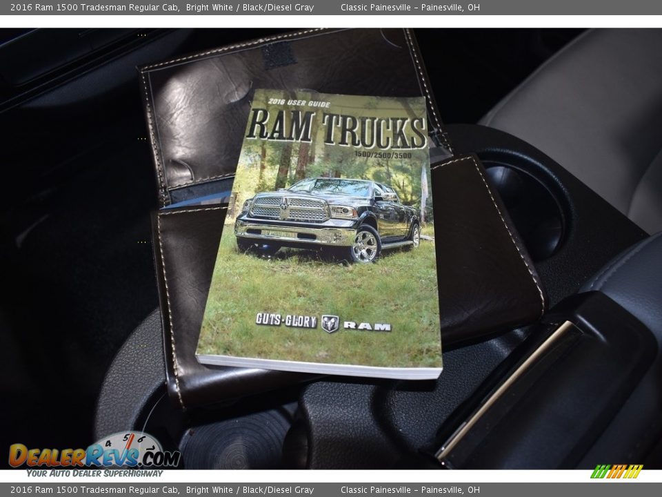 2016 Ram 1500 Tradesman Regular Cab Bright White / Black/Diesel Gray Photo #13
