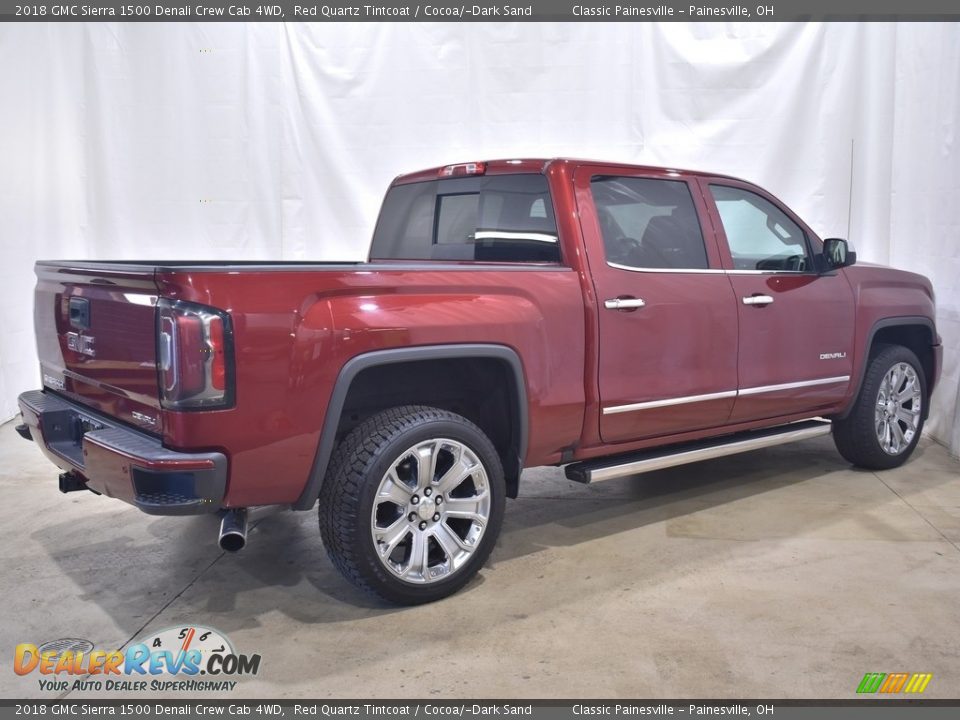 2018 GMC Sierra 1500 Denali Crew Cab 4WD Red Quartz Tintcoat / Cocoa/­Dark Sand Photo #2