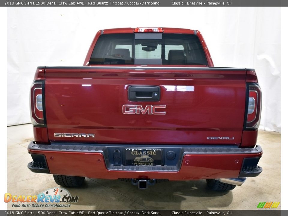 2018 GMC Sierra 1500 Denali Crew Cab 4WD Red Quartz Tintcoat / Cocoa/­Dark Sand Photo #3