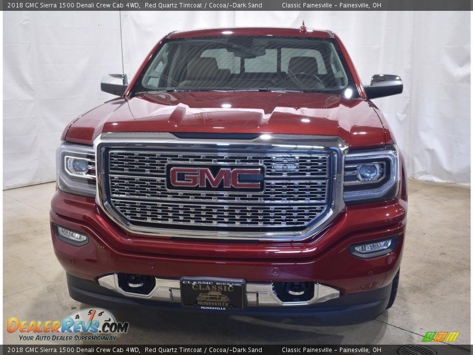 2018 GMC Sierra 1500 Denali Crew Cab 4WD Red Quartz Tintcoat / Cocoa/­Dark Sand Photo #4