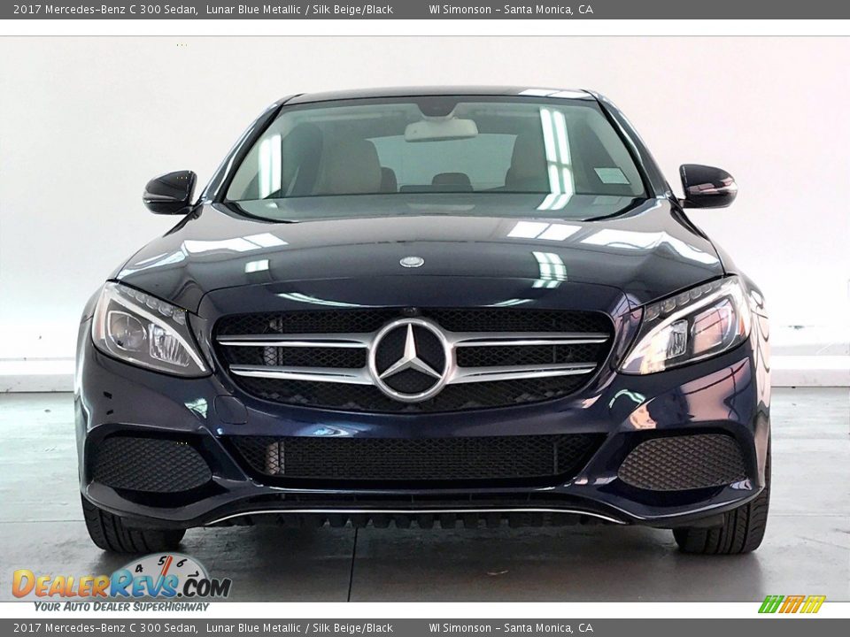 2017 Mercedes-Benz C 300 Sedan Lunar Blue Metallic / Silk Beige/Black Photo #2