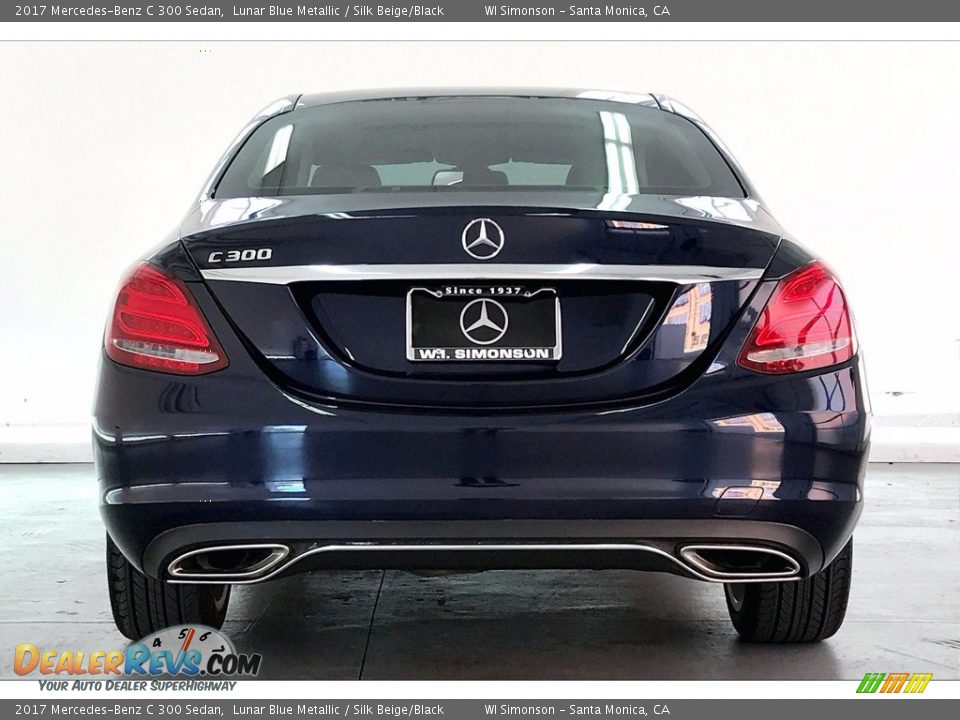 2017 Mercedes-Benz C 300 Sedan Lunar Blue Metallic / Silk Beige/Black Photo #3