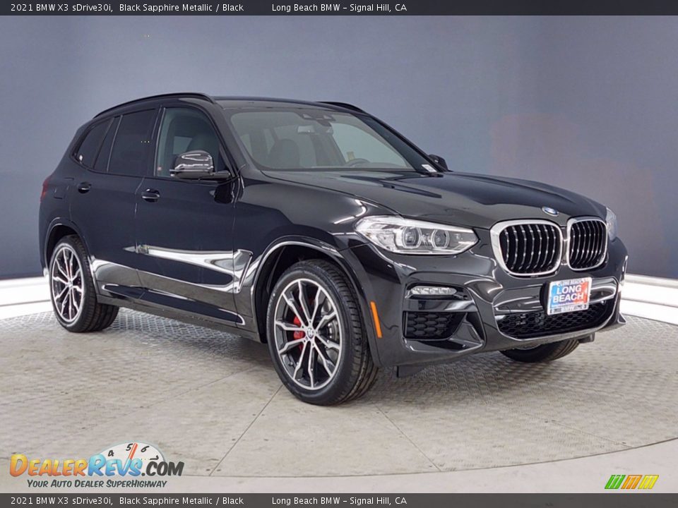 2021 BMW X3 sDrive30i Black Sapphire Metallic / Black Photo #1