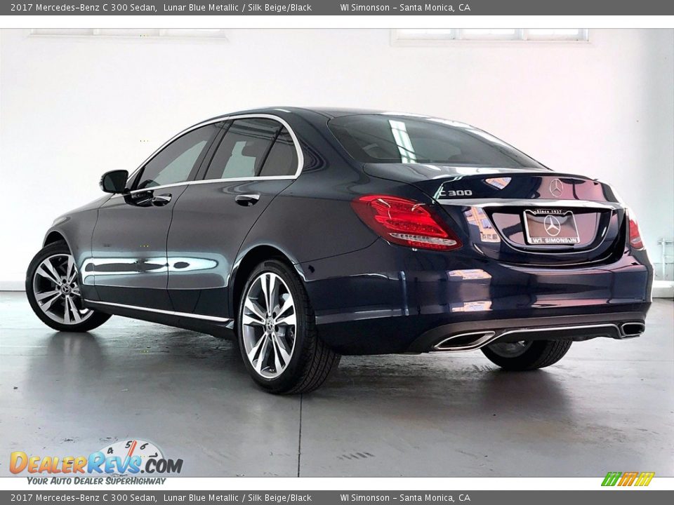 2017 Mercedes-Benz C 300 Sedan Lunar Blue Metallic / Silk Beige/Black Photo #10