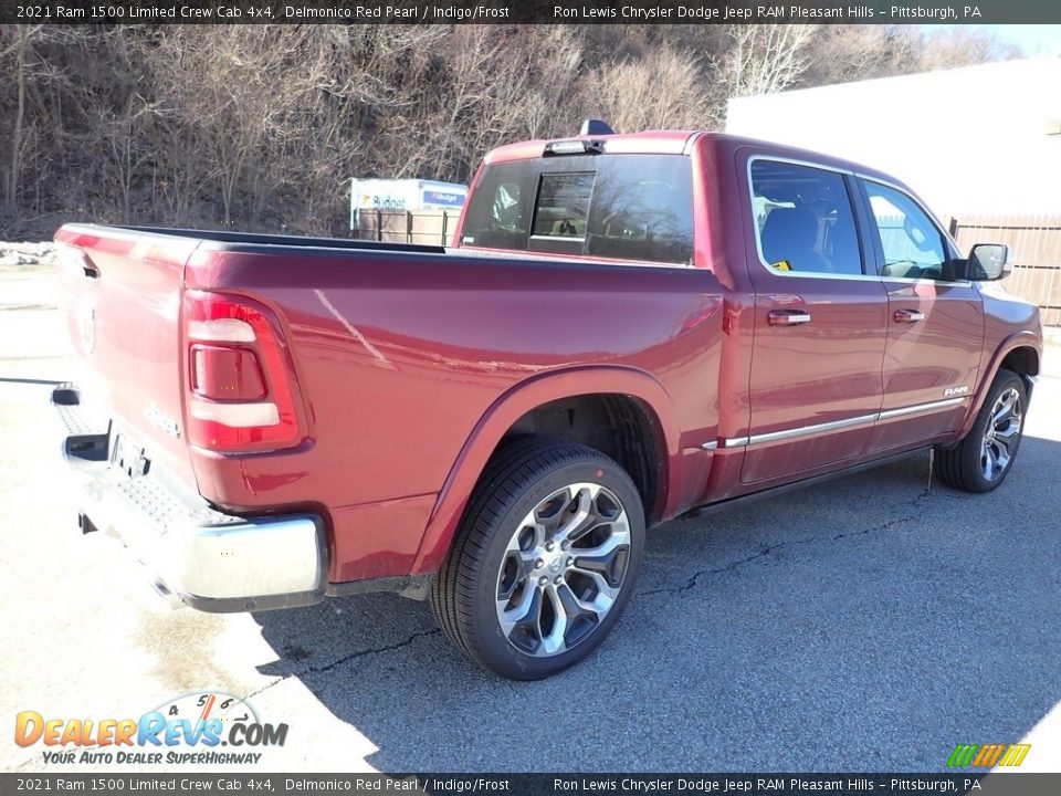 2021 Ram 1500 Limited Crew Cab 4x4 Delmonico Red Pearl / Indigo/Frost Photo #5