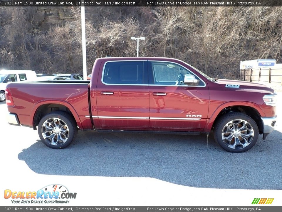 2021 Ram 1500 Limited Crew Cab 4x4 Delmonico Red Pearl / Indigo/Frost Photo #6